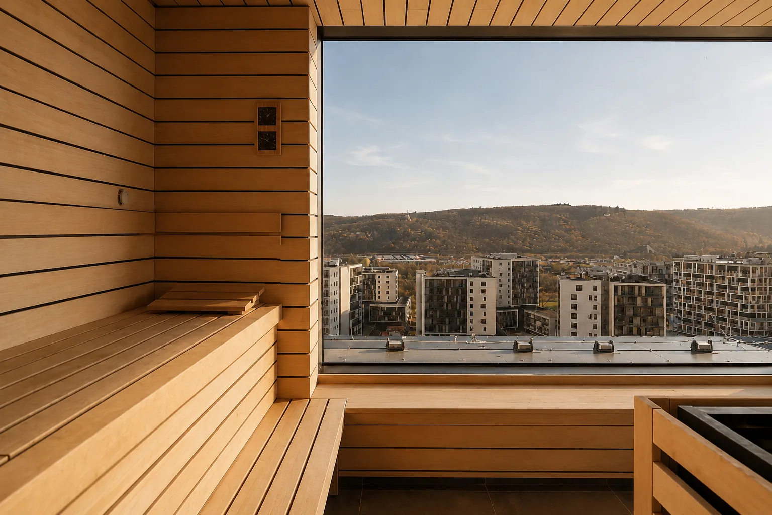 Rooftop with the panoramic sauna above the Vltava — 3