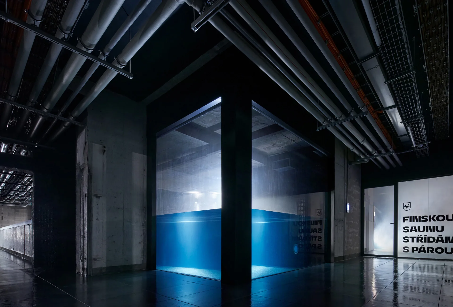 Pool inside the former civil-defence shelter — 1